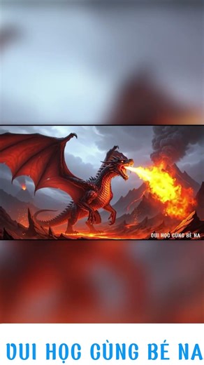 Rồng lửa trong núi lửa #dragon #fantasy #shorts