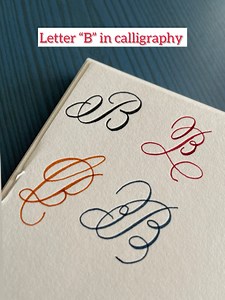 2.4K views · 14 reactions | Letter “B” in calligraphy #calligraphy #lettering #handwritten #reels | MtCrafte | Facebook