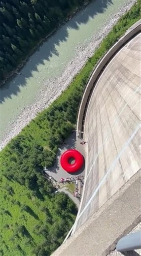 Daring Front Flip From Mountain Diving Board