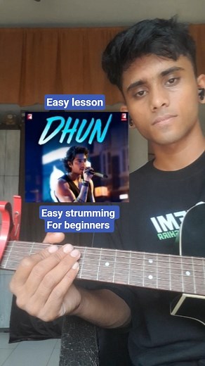 DHUN❤️‍🩹💫easy guitar lesson for beginners #shorts #guitar #guitarlesson