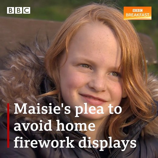 63K views · 284 reactions | Maisie was injured when a firework misfired at home. She and her mum are urging people to avoid garden displays this Bonfire Night and wait until organised events return next year. | BBC Breakfast | Facebook