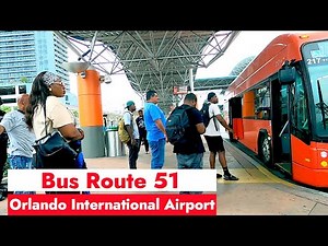 Riding Bus Route 51 to Orlando International Airport from Orlando Downtown