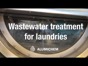 Wastewater treatment for industrial laundries
