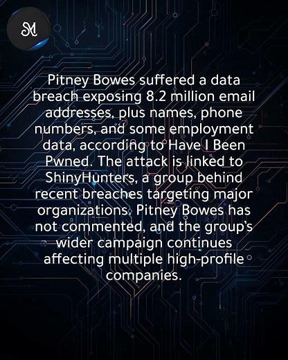 Have I Been Pwned reports Pitney Bowes breach exposing 8.2M emails
