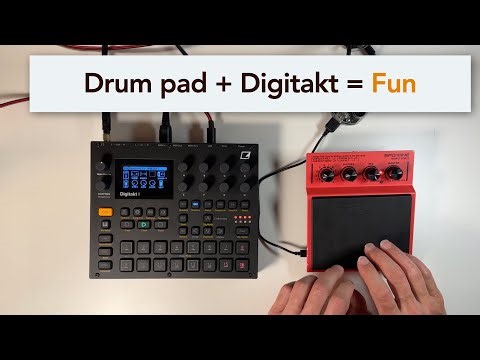 Drum pad + Digitakt track from scratch