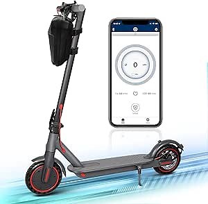 Electric Scooter for Adults, 350W Motor 36V/10Ah Lithium Up to 19 MPH & 21 Miles Long Range, 8.5" Honeycomb Tires Foldable and Portable Cruise Control Commuter Scooter for Adults
