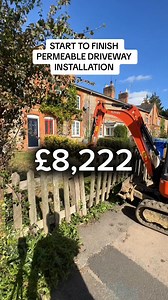 33K views · 110 reactions | £8,222 Permeable Driveway transformation. What do you think of the price tag? #trade #landscaping | JJ Groundworks | Facebook