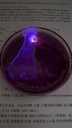 When luminol meets sodium, it’s like a starry sky. Chemistry experiment. Luminol. Lavasil experi