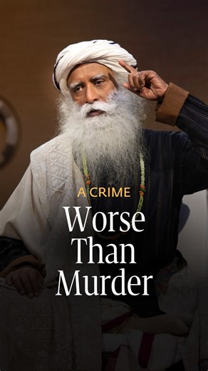 Sadhguru on Instagram: "Being a full-fledged human being means to live totally, every aspect, every moment of your life.-Sg"