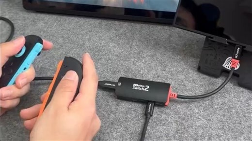 优籁特Switch2_1通用AR眼镜转换器Type-C高清4K60Hz投屏供电传输三合一手机平板笔记本VR_XR便携屏适配器