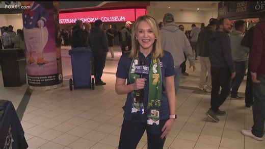 FOX61 Chief Meteorologist Rachel Frank checks in from the XL Center on Hispanic Heritage Night