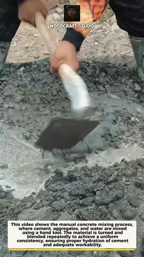 Manual Concrete Mixing Process Explained Step by Step On Site USA!! #Concrete #Construction #Shorts