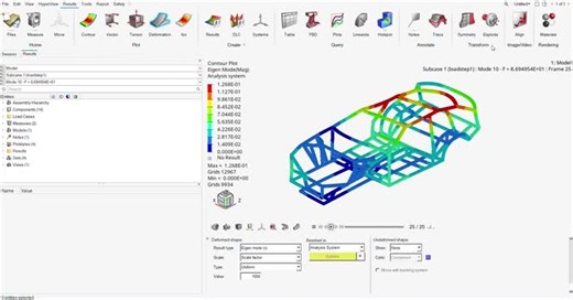 Modal Analysis of Car Chassis Structure using HyperMesh and Compute Console | Jananje Peiris posted on the topic | LinkedIn