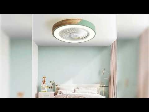 A must-have product! 52CM Ceiling Fan Light Lamp 220V APP +Remote Control Fans Bedroom Dining Roo