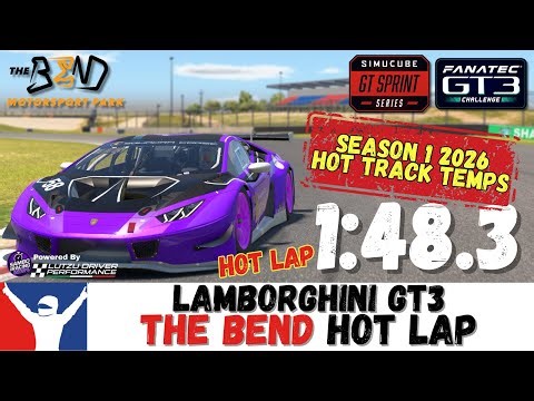 iRacing Lamborghini GT3 The Bend Guide - 1:48.3 - Lambo GT3 Shell V-Power Hotlap & Setup