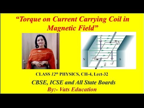Torque on Current Carrying Coil in Magnetic Field | Chapter 4 Class 12 Physics Lecture 31
