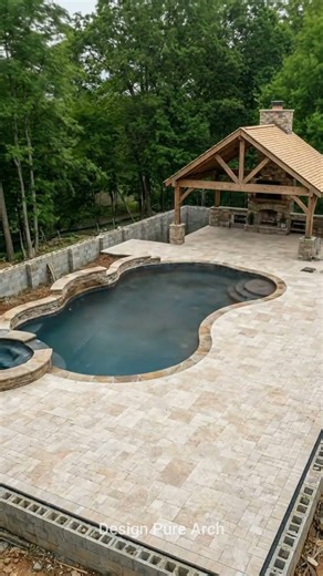 Luxury Backyard Pool Design That Feels Like a Private Resort 😍🏡 #shorts | Design Pure Arch