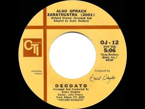 1973 HITS ARCHIVE: Also Sprach Zarathustra (2001) - Deodato (a #2 record--stereo 45 single version)