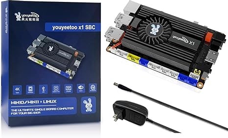 WayPonDEV youyeetoo X1 X86 Einplatinencomputer – EIN 64-Bit-Windows 10/11/Linux-Mini-PC mit Intel Celeron N5105, unterstützt WiFi BT, NVMe oder SATA SSD (4GB RAM+64GB Storage)