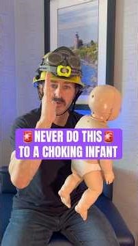 🚨NEVER use a karate chop for a choking infant. Use the heel of your hand!