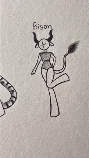 How to draw stickman animal body easy Tutorial ✨