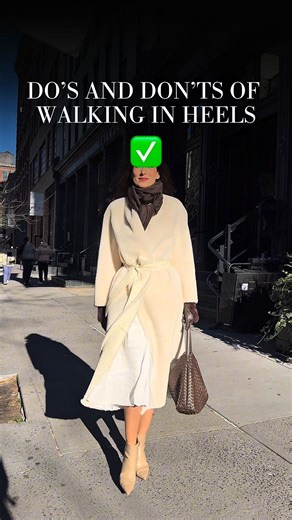 The Dos and Don’ts of Walking in Heels Don’t: walk with your feet turned out, swing your hands too much or slouch your shoulders forward. These habits break the line of elegance and make your movement look unstable. Do: keep your feet in one straight line, hands softly by your sides, posture tall and open. Every step should feel intentional — not rushed, not forced — but graceful. A graceful walk begins long before the first step. It’s in the way you hold your body — the quiet command of posture