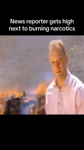 The Edge Treatment Center on Instagram: "😂 This reporter literally got high on the job by accident! 😅 While covering a story about burning narcotics, the smoke hit him… and his reaction says it all. But here’s the serious part 👇 That “high” he felt? It’s a glimpse of what meth does flooding the brain with dopamine, causing extreme alertness, dilated pupils, and erratic behavior. 🚨 It might look funny, but meth’s effects are no joke it rewires the brain and destroys lives fast. 💔 💬 Ever see