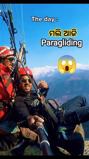 Dream comes true 🪂#paragliding #manali #odia