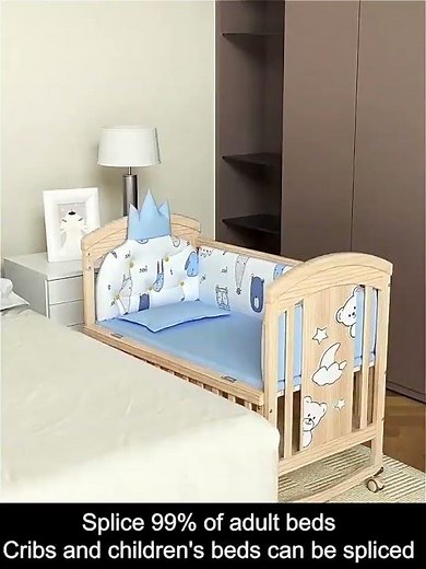 Pure Era Baby Crib Sets with Changing Table Infant Portable Crib