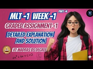 Machine Learning Techniques (MLT) WEEK 1 Graded Assignment Solutions Part -4 | IIT Madras BS Degree