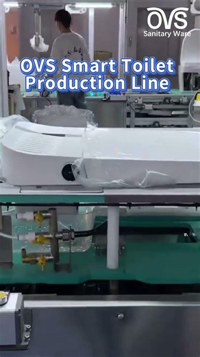 OVS Smart Toilet Production Line #production #smarttoilet #factory
