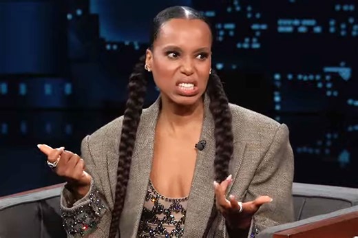 Kerry Washington reacts to early acting clip of her eating raw eggs