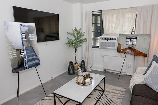 Inside look at NYCHA property under renovation with brand new apartments, updated building infrastructure