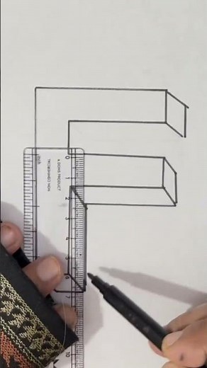 how to draw f in 3d ❤️
