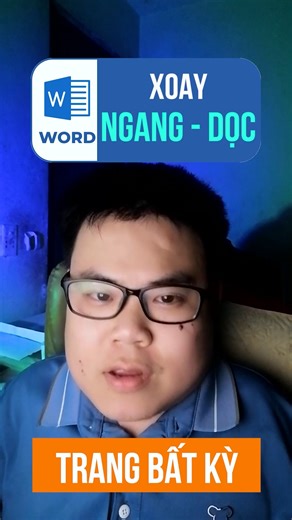 xoay ngang hoặc xoay dọc trang bất kỳ trong Word #minhlakhoa #khoatinhoc #tinhocvanphong #wordtutorials #wordtips #reelsfb2024 #viralreels | Mình Là Khoa