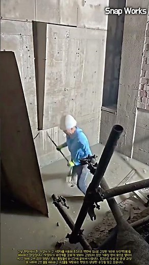 현장 공학: 건설 현장 임시 가벽 개방 작업 #worker #process #civil #safety #engineering