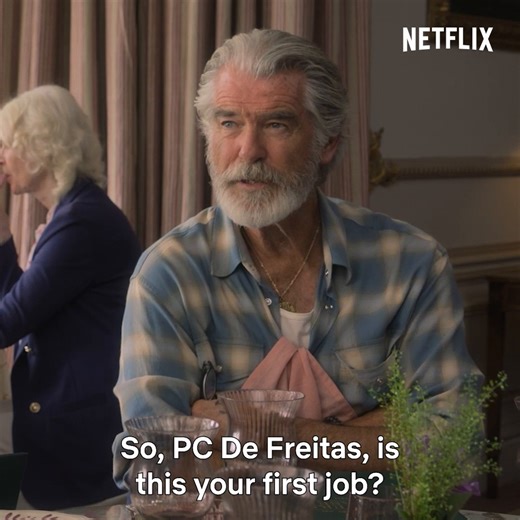 Now, how can we get a seat at this table?! THE THURSDAY MURDER CLUB, starring Helen Mirren, Pierce Brosnan, Ben Kingsley and Celia Imrie, is now playing on Netflix. | Netflix