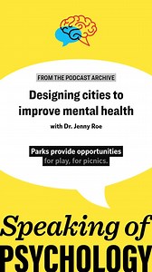 4.5K views · 47 reactions | Nature doesn’t just look beautiful—it restores us.  Dr. Jenny Roe explains how even small moments of connection—a view from your window, a plant on your balcony, a walk through the park—can support mental health and help us feel a sense of escape, wonder, and belonging. Hear more: https://at.apa.org/19a3de #psychology #nature #mentalhealth #wellbeing | American Psychological Association | Facebook