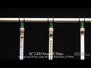 36" Snowfall Tubes - Animated Blizzard Tubes - Animated LED Christmas Lights