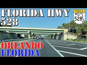 FL-528 West - Beachline Expressway - Orlando - Florida - 4K Highway Drive