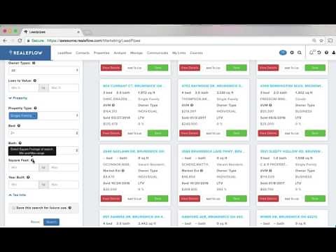 REALEFLOW / PropStream Real Estate Software Demo, Find Deals, Skip Trace, Comps, & More...