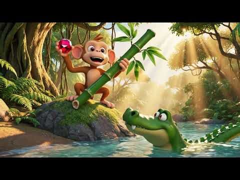 German | Krokodil gegen Affe Showdown | Crocodile vs Monkey Showdown | Kids Song 🐊🐒