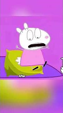 Mommy Pig accidentally let out a big fart in the pool which startled Daddy Pig