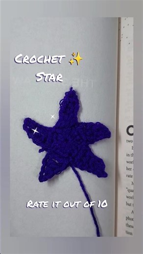 How to Crochet a Cute Star ⭐ Easy for Beginner |Step-by-Step Tutorial #crochetstar #shortsfeed #diy