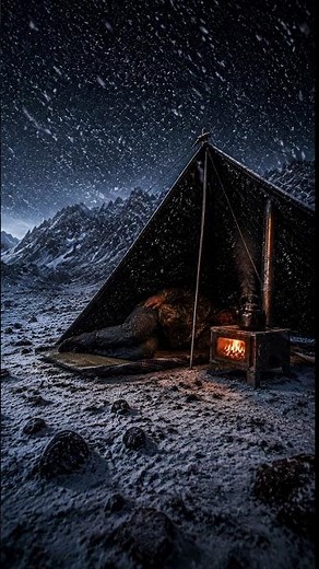🥶 Trapped in Deep Snow | Extreme Winter Bushcraft ❄️🔥