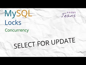 Select for Update #mysql #mysqltutorial #databases