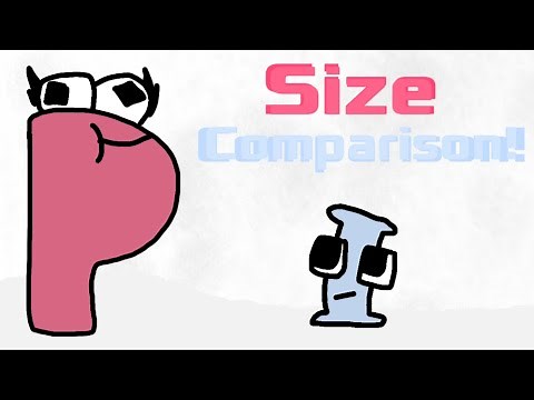 Alphabet Lore Size/Height Comparison