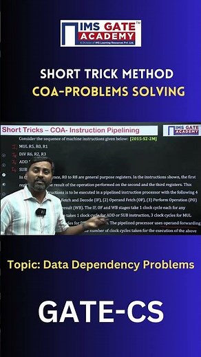 Problems Solving on Data Dependency Problems- COA | Short Trick Method | Ravi Bogdula Sir