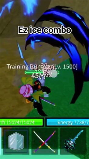 ez ice combo for beginers #roblox #animemusic #dont_forget_to_like_and_sub #bloxfurit