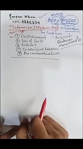 5.7K views · 101 reactions | Characteristics of the Modern Age| English Literature| An age which transcended the super realities of the world into hollow fantasies! | Imran Khan-English Mentor | Facebook